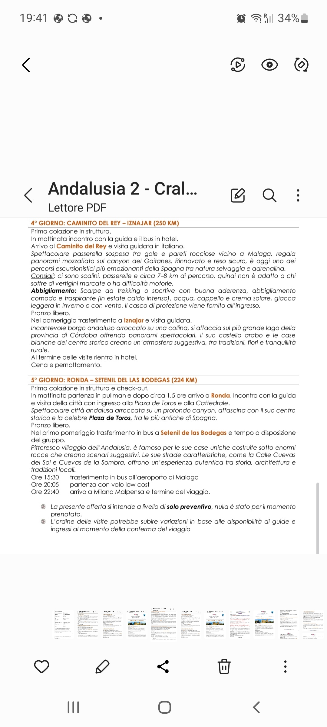 Tour dell'Andalusia 